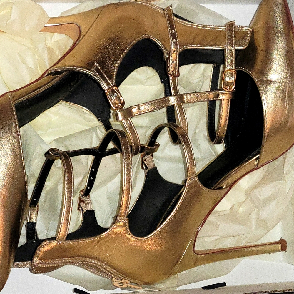 Women Gold Heels